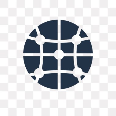 Saydam arka plan üzerinde küresel saydamlık kavramı izole küresel vektör simge kullandığınız web ve mobil olabilir