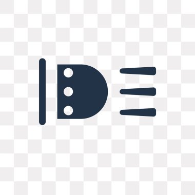 Araba işaret şeffaf arka plan, araba beacon saydamlık kavramı üzerinde izole vektör simgesi olarak kullanılan web ve mobil olabilir