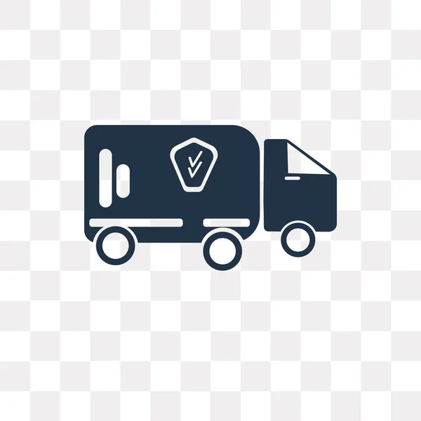 Lorry Icono Vectorial Aislado Sobre Fondo Transparente Concepto Transparencia Camiones — Vector de stock