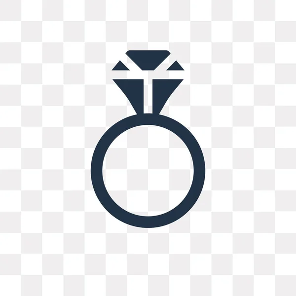 Ring Vektor Symbol Isoliert Auf Transparentem Hintergrund Ring Transparenz Konzept — Stockvektor