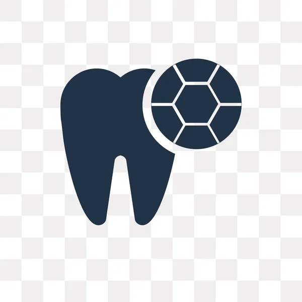 Icono Vector Dental Aislado Sobre Fondo Transparente Concepto Transparencia Dental — Vector de stock
