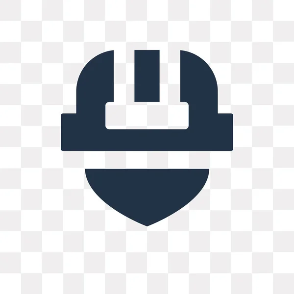 Helm Vector Pictogram Geïsoleerd Transparante Achtergrond Helm Transparantie Concept Kunnen — Stockvector