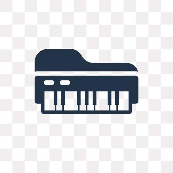 Piano Vector Icon Isolated Transparent Background Piano Transparency Concept Can — Stock Vector