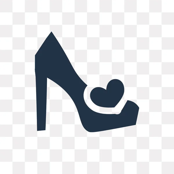 High heels vector icon isolated on transparent background, High heels transparency concept can be used web and mobile