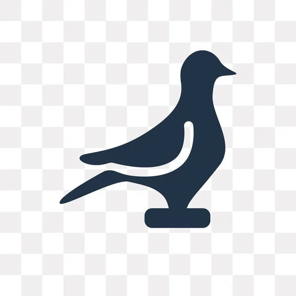 Pigeon Vector Icono Aislado Sobre Fondo Transparente Pigeon Concepto Transparencia — Vector de stock