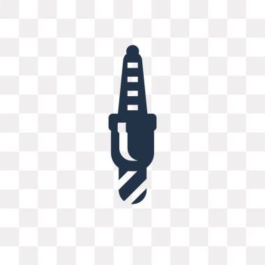 Makine bağlayıcı tak vektör simge şeffaf arka plan üzerinde makine bağlayıcı tak saydamlık kavramı izole kullanılan web ve mobil olabilir