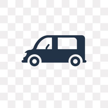 Saydam arka plan üzerinde Van sola bakacak şekilde saydamlık kavramı izole van bakan sol vektör simge kullandığınız web ve mobil olabilir