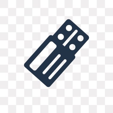 Hapları üzerinde şeffaf arka plan izole simge vektör, hap saydamlık kavramı kullanılan web ve mobil olabilir