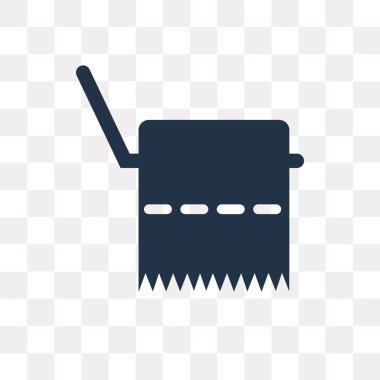 İpek kağıtları vektör simge şeffaf arka plan üzerinde kağıt mendil saydamlık kavramı izole kullanılan web ve mobil olabilir