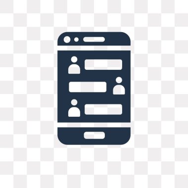 Saydam arka plan üzerinde sohbet saydamlık kavramı izole sohbet vektör simge kullandığınız web ve mobil olabilir