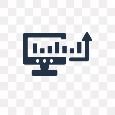 Vektör simgesi üzerinde şeffaf arka plan izole pazarlama, saydamlık kavramı pazarlama kullanılan web ve mobil olabilir