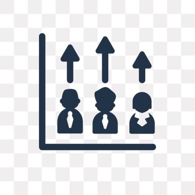 İstatistikleri üzerinde şeffaf arka plan izole simge vektör, istatistikleri saydamlık kavramı kullanılan web ve mobil olabilir