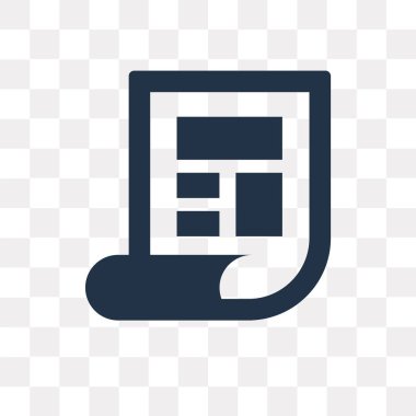 Saydam arka plan üzerinde gazete saydamlık kavramı izole gazete vektör simge kullandığınız web ve mobil olabilir