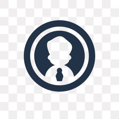 Saydam arka plan üzerinde profil saydamlık kavramı izole profil vektör simge kullandığınız web ve mobil olabilir