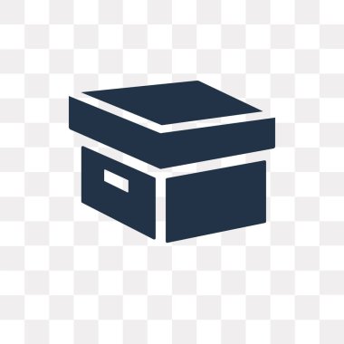 Saydam arka plan üzerinde saydamlık kavramı kutu izole kutusu vektör simge kullandığınız web ve mobil olabilir