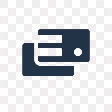 Saydam arka plan üzerinde CIT kart saydamlık kavramı izole CIT kartı vektör simge kullandığınız web ve mobil olabilir