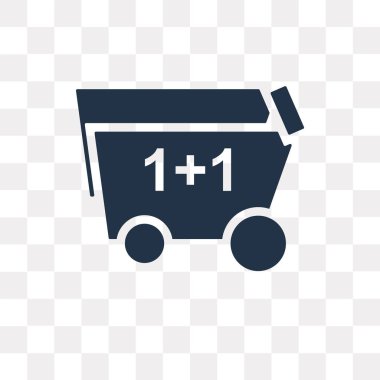 Alışveriş sepeti vektör simgesi üzerinde şeffaf arka plan izole, alışveriş sepeti saydamlık kavramı kullanılan web ve mobil olabilir