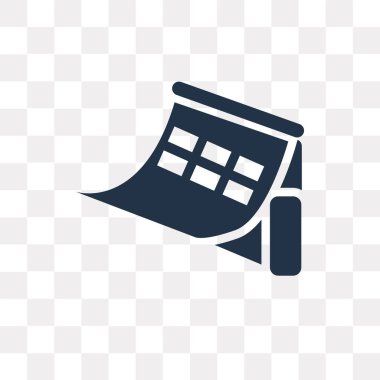 Saydam arka plan üzerinde takvim saydamlık kavramı izole takvim vektör simge kullandığınız web ve mobil olabilir