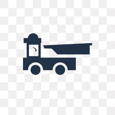Saydam arka plan üzerinde kamyon saydamlık kavramı izole kamyon vektör simge kullandığınız web ve mobil olabilir