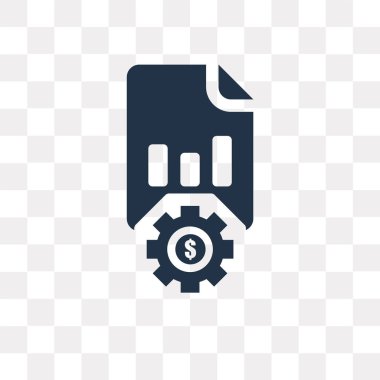 Saydam arka plan üzerinde mali saydamlık kavramı izole mali vektör simge kullandığınız web ve mobil olabilir