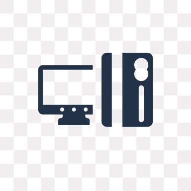 Saydam arka plan üzerinde CIT kart saydamlık kavramı izole CIT kartı vektör simge kullandığınız web ve mobil olabilir