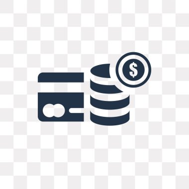 Saydam arka plan üzerinde CIT kart saydamlık kavramı izole CIT kartı vektör simge kullandığınız web ve mobil olabilir