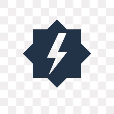 Saydam arka plan üzerinde Flash saydamlık kavramı izole flash vektör simge kullandığınız web ve mobil olabilir