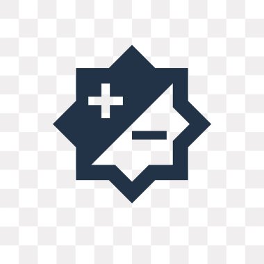 Saydam arka plan üzerinde kontrast saydamlık kavramı izole kontrast vektör simge kullandığınız web ve mobil olabilir