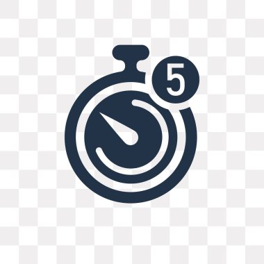 Saydam arka plan üzerinde Timer Şeffaflık kavramı izole Zamanlayıcı vektör simge kullandığınız web ve mobil olabilir