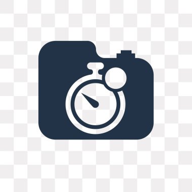 Saydam arka plan üzerinde Timer Şeffaflık kavramı izole Zamanlayıcı vektör simge kullandığınız web ve mobil olabilir