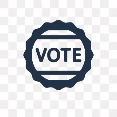 Saydam arka plan üzerinde rozet saydamlık kavramı izole rozet vektör simge kullandığınız web ve mobil olabilir