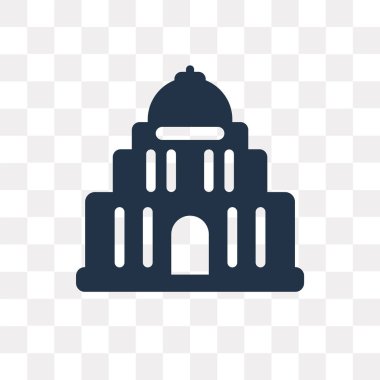 Saydam arka plan üzerinde Capitol saydamlık kavramı izole Capitol vektör simge kullandığınız web ve mobil olabilir