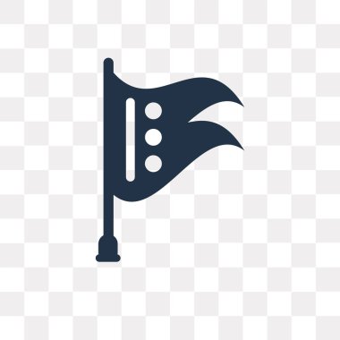 Bayraklar şeffaf arka plan üzerinde izole simge vektör, bayrakları saydamlık kavramı kullanılan web ve mobil olabilir