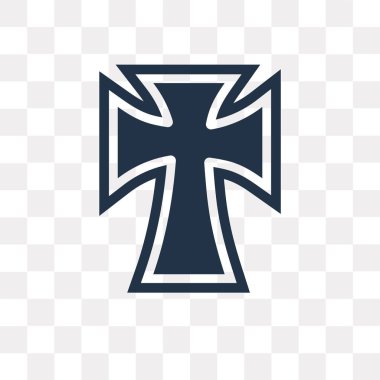 Saydam arka plan üzerinde Katoliklik saydamlık kavramı izole Katoliklik vektör simge kullandığınız web ve mobil olabilir