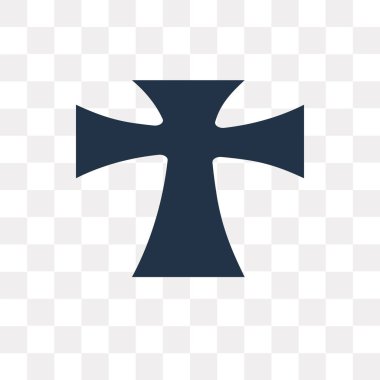 Şeffaf arka plan üzerinde izole vektör simgesi çapraz Yunanca, Yunan haç saydamlık kavramı kullanılan web ve mobil olabilir