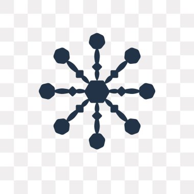 Saydam arka plan üzerinde kar tanesi saydamlık kavramı izole kar tanesi vektör simge kullandığınız web ve mobil olabilir