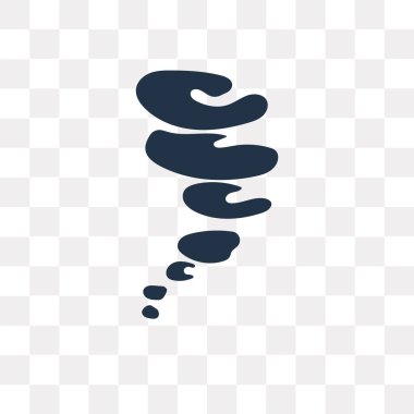 Saydam arka plan üzerinde siklon saydamlık kavramı izole siklon vektör simge kullandığınız web ve mobil olabilir