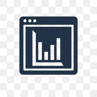 Kullandığınız web ve mobil veri vektör simge şeffaf arka plan üzerinde veri saydamlık kavramı izole olabilir