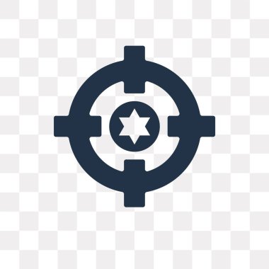 Saydam arka plan üzerinde hedef saydamlık kavramı izole hedef vektör simge kullandığınız web ve mobil olabilir