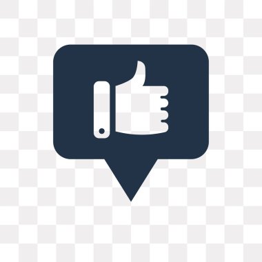 Saydam arka plan üzerinde geribildirim saydamlık kavramı izole geribildirim vektör simge kullandığınız web ve mobil olabilir