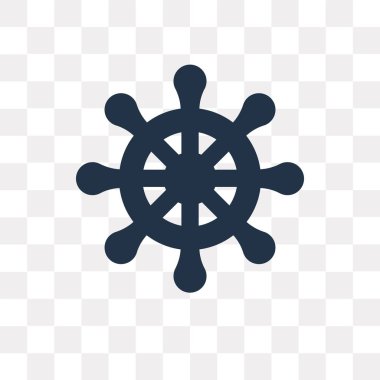 Tekerlek vektör simgesi üzerinde şeffaf arka plan izole direksiyon, direksiyon simidi saydamlık kavramı kullanılan web ve mobil olabilir