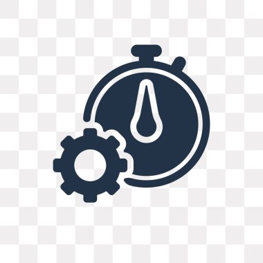 Saydam arka plan üzerinde Timer Şeffaflık kavramı izole Zamanlayıcı vektör simge kullandığınız web ve mobil olabilir