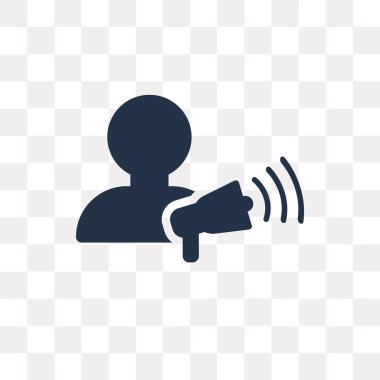 Vektör simgesi üzerinde şeffaf arka plan izole reklam, reklam saydamlık kavramı kullanılan web ve mobil olabilir