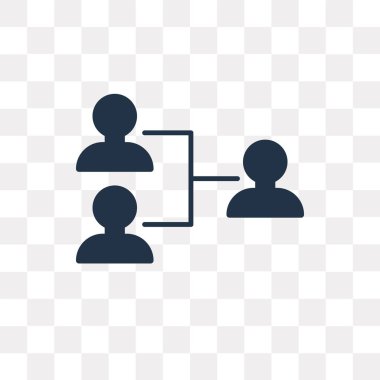 Saydam arka plan üzerinde organizasyon saydamlık kavramı izole organizasyon vektör simge kullandığınız web ve mobil olabilir