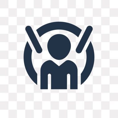 Kullandığınız web ve Mobil Kullanıcı vektör simge şeffaf arka plan üzerinde Kullanıcı saydamlık kavramı izole olabilir