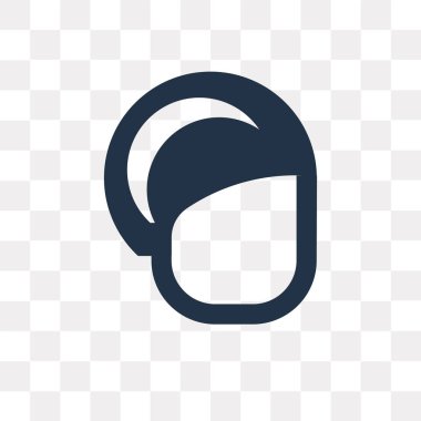 Saydam arka plan üzerinde kask saydamlık kavramı izole kask vektör simge kullandığınız web ve mobil olabilir