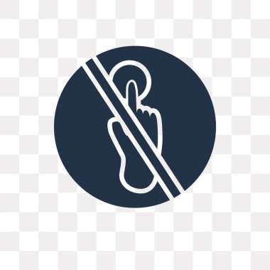 Vektör simgesi üzerinde şeffaf arka plan izole dokunmayın, şeffaflık dokunma kavram olabilir kullanılan web ve mobil