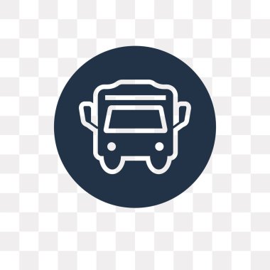 Otobüs durağı vektör simge şeffaf arka plan üzerinde otobüs durağı saydamlık kavramı izole kullanılan web ve mobil olabilir