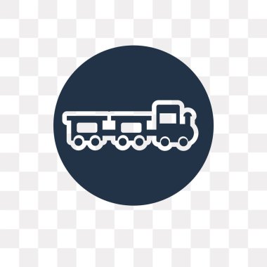 Saydam arka plan üzerinde tren saydamlık kavramı izole tren vektör simge kullandığınız web ve mobil olabilir