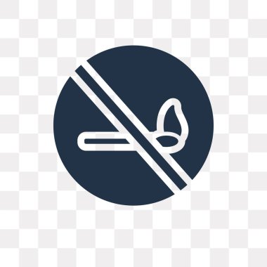 Saydam arka plan üzerinde hiçbir yangın saydamlık kavramı izole hiçbir yangın vektör simge kullandığınız web ve mobil olabilir